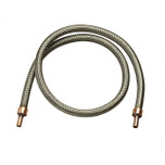 Yellow Jacket Stainless Steel Hose 1/4 in. x 36 in., Male Sweat Fitting - 85136