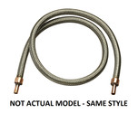 Yellow Jacket Stainless Steel Hose 3/8 in. x 36 in., Male Sweat Fitting - 85236