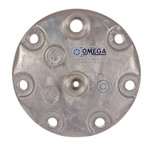 Omega Sanden SD7 Type KG Compressor Cylinder Head with Horizontal O-Ring Fitting - 21-10146