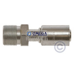 Omega No. 12 Straight Beadlock Reduced Steel Fitting - 35-R1804-STL