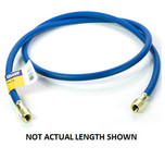 Yellow Jacket B-48 in. Blue Plus II B Charging Hose 3/8 in. Straight Flare x 3/8 in. Straight Flare - 27848