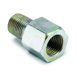 Autometer Brass Metric Adapter Fitting with 1/8 in. NPT Female to 1/8 in. BSPT Male - 2269