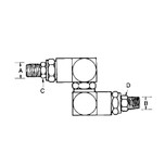 Lincoln Universal Volume High Pressure Swivel 1/2 in. NPT Male x 1/2 in. NPT Male - 82073