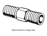 Lincoln Steel Hex Nipple with 1/2 in. NPTF Male x 1/2- 27 in. NPTF Male Thread - 12957