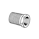 Lincoln Steel Reducing Bushing with 1/4 in. NPTF Female x 1/2 in. NPTF Male Thread - 11229