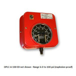 Murphy Explosion-Proof 0-100 PSI Surface Mount Pressure Swichgage with Low Limit Lockout Switch - OPLC-A-100-EX