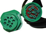VDO RoadLog 9 Pin Y Green Installation Kit with Plastic Nut - 3290-90101400