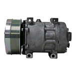 Sanden OEM SD7H15 Enhanced Compressor 12V R-134a with GV Head Type and PV8 Clutch Type - 1401525 by Kysor