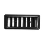 Kysor 3-1/4 in. x 7-11/16 in. Rectangular Black Plastic A/C Louver with 2-25/32 in. x 7-13/32 in. Mounting Hole - 3299033