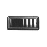 Kysor 3-1/4 in. x 7-45/64 in. Rectangle Louver with 2 in. x 7-7/64 in. - 3299006