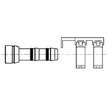 Kysor Straight Weld-On Barb Kit Fitting 6 x 6 with Clamp Assembly 3/8 in. - 2660081