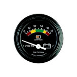 Datcon - Smart 2000 Voltmeter Gauge 8-18V Black - 103131