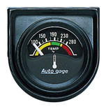 Autometer Autogage 1-1/2 in. Water Temperature Gauge with 100-280 Degrees F - 2355