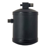 MEI Steel Receiver Drier 4 in. Diameter x 7 in. Length with 3/8 in. No. 6 MIO Inlet/Outlet - Top Glass - 7232