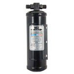 MEI Steel Receiver Drier 3 in. Diameter x 9.75 in. Length with 3/8 in. No. 6 MIO Inlet/Outlet - Top Glass - 7346