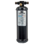 MEI Pressure Relief Steel Receiver Drier 2.75 in. Diameter x 10 in. Length with 3/8 in. No. 6 MIO - Top Glass - 7155