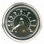 Mr. Speedometer 2-1/16 in. Diamond Chrome Mechanical Oil Temperature Gauge 140 - 320F with 144 in. Capillary Tube - HG172