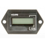 Mr. Speedometer Black Rectangle Digital Hourmeter 12 to 60 VDC - HG394
