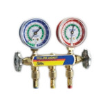 Yellow Jacket Series 41 R-22/R134A/R404A Manifold Gauge 2-1/2 in. with 36 in. RYB Hose - 41373