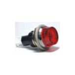 K-Four 440 Series Red Jumbo Indicator Light 12V 2W with Threaded Nut Mounting - 17-440