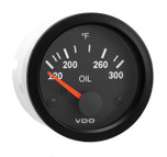 VDO 2-1/16 in. Vision 300F Electrical Oil Temperature Gauge with US Sender - 310-1061