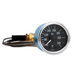 VDO 2 1/16 in. Series 1 340F Mechanical Oil Temperature Gauge 12V with 144 in. Capillary and 1/2 in.-14NPT - Bulk Pkg - 180-317B