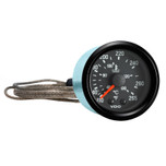 VDO 2-1/16 in. Cockpit International 265F/130C Mechanical Temperature Gauge 12V with 144 in. Capillary - Bulk Pkg - 180-903B