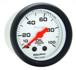 Autometer Phantom 2-1/16 in. Oil Pressure Gauge with 0-100 PSI - 5721