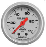 Autometer Ultra-Lite 2-1/16 in. Oil Pressure Gauge with 0-100 PSI - 4321