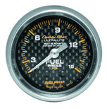 Autometer Carbon Fiber 2-1/16 in. Fuel Pressure Gauge 0-15 PSI - 4711