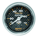 Autometer Carbon Fiber 2-1/16 in. Fuel Pressure Gauge 0-100 PSI - 4712
