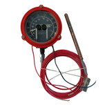 Murphy 4.5 in. Dial Panel Mount Temperature Swichgage 130-350F with 30 ft. Cap Length - SPLFC-350P30