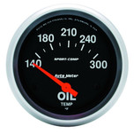 Autometer Sport-Comp 2-5/8 in. Oil Temperature Gauge with 140-300 Deg. F - 3543