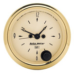Autometer Golden Oldies 2-1/16 in. Clock Gauge 12 Hr - 1586