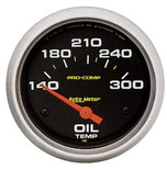 Autometer Pro-Comp 2-5/8 in. Oil Temperature Gauge 140-300F - 5447