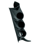 Autometer Black Gauge Triple A-Pillar with 2 1/16 in. Diameter for Silverado/Sierra 99-07 Models - 17105