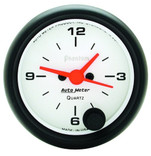 Autometer Phantom 2-1/16 in. Clock 12 Hr - 5785