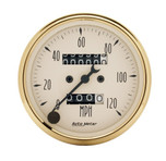 Autometer Mechanical Golden Oldies Series 3-1/8 in. Speedometer Gauge 0-120 MPH - 1593