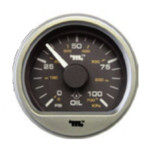 Murphy PowerView Analog 3000 RPM Tachometer Gage 2 in. with A20 Black Bezel - Flat Lens - PVA20-T-3000-AB