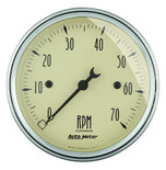 Autometer Air-Core Antique Beige 3-1/8 in. In-Dash Tachometer Gauge 0-7000 RPM - 1898