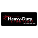 Heavy Duty Lighting 6 ft. Black Vinyl Banner - BANNER2B