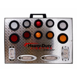 Heavy Duty Lighting 23 in. x 16 in. Self-Powered Illuminated Display Board 14 Units - HDDSPB1