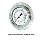 PIC 0-5000 PSI Glycerine Filled Pressure Gauge 4 in. with Stainless Steel Case and Copper Alloy Internals - 204L-404R