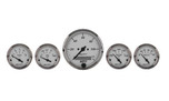 Autometer American Platinum 3-1/8 in. and 2-1/16 in. 5 Pc. Gauge Kit - 1902