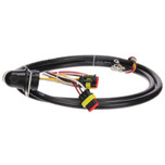 Truck-Lite 50 Series 16 Gauge 120 in. Left Hand Side Stop/Turn/Tail Harness with 2 Plug Fit N Forget SS and Ring Terminal - 50241-0120