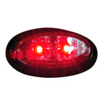 Heavy Duty Lighting Oval Mini LED Red Clear SMD Mini Marker Light - HD21002SMDRC
