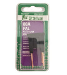 Littelfuse PAL Auto Link Straight Male Terminal 80A 32V in Black - Carded - 0PAL180.XP