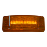 Heavy Duty Lighting 2in. x 6in. Amber Reflex Auxiliary Turn / Clearance Marker Light - HD60010Y-3