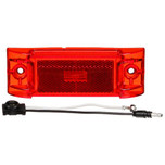 Truck-Lite 21 Series Reflectorized 3 Diode Red Rectangular LED Marker Clearance Light Kit 12V with 2 Screw Mount - 21051R