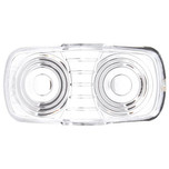 Signal-Stat Clear Oval Acrylic Replacement Lens for Marker Clearance Lights 1201, 1203, 1204, 1211, 1213, 1215, 1216, 1253 with Snap-Fit Mount - 9007W by Truck-Lite